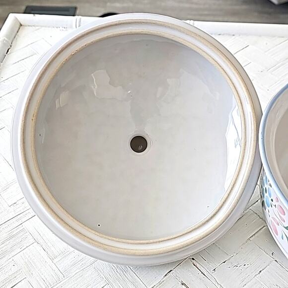 Fasino Vintage Japan Stoneware Casserole Serving Dish with Lid Floral 11" x 7" - Picture 5 of 10